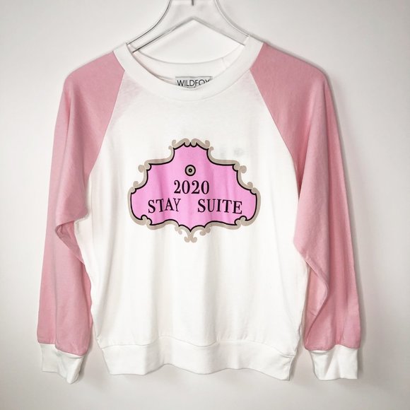 Wildfox Tops - RARE - NWT Wildfox 2020 Stay Suite Fiona Crew Tee